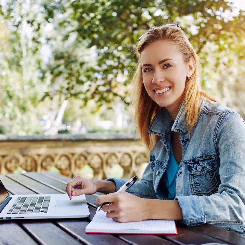 Team collaborating on educational content